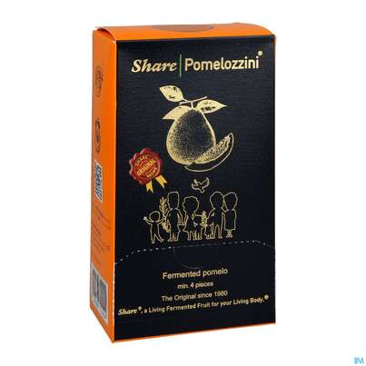 Sie sehen eine Packung Share Pomelozzini Fermentierte Pomelo 4st, Produktbild: 03 Share Pomelozzini Fermentierte Pomelo 4st, A-Nr.: 5413540 - 03