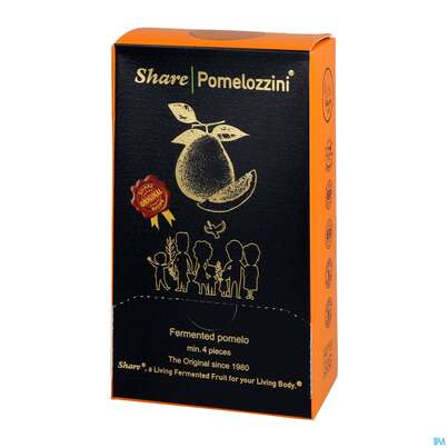 Sie sehen eine Packung Share Pomelozzini Fermentierte Pomelo 4st, Produktbild: 04 Share Pomelozzini Fermentierte Pomelo 4st, A-Nr.: 5413540 - 04