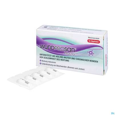 Sie sehen eine Packung Wundprosan Procto 10st, Produktbild: 05 Wundprosan Procto 10st, A-Nr.: 4607265 - 05