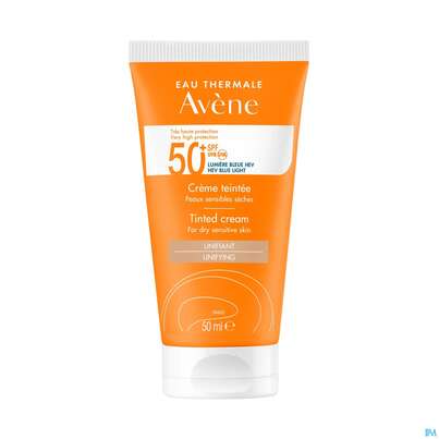 Sie sehen eine Packung Avène Getönte Sonnencreme Spf 50+ 50ml, Produktbild: 04 Avène Getönte Sonnencreme Spf 50+ 50ml, A-Nr.: 5598953 - 04