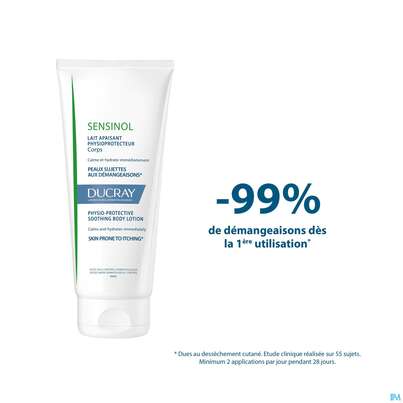 Sie sehen eine Packung Ducray Sensinol Beruhigende Körpermilch 200ml, Produktbild: 13 Ducray Sensinol Beruhigende Körpermilch 200ml, A-Nr.: 4371791 - 13
