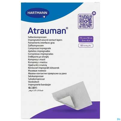 Wundauflagen Atrauman Salbenvlies Wirkstofffr Steril 7,5x 10cm 50st, A-Nr.: 1708882 - 02