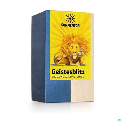 Sie sehen eine Packung Sonnentor Tee/bio Geistesblitz 02316 18st, Produktbild: 04 Sonnentor Tee/bio Geistesblitz 02316 18st, A-Nr.: 5742338 - 04