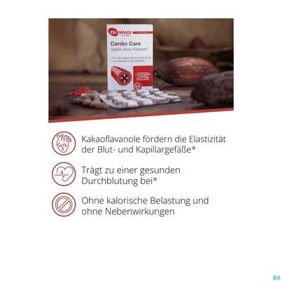 Sie sehen eine Packung Dr.wolz Cardio Care Kapseln 60567 60st, Produktbild: 09 Dr.wolz Cardio Care Kapseln 60567 60st, A-Nr.: 4782270 - 09