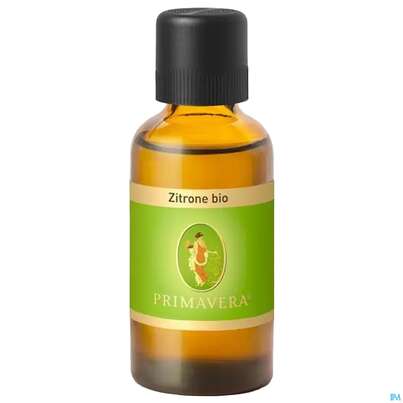 Sie sehen eine Packung Aetherische Oele Primavera Zitrone Bio 50ml, Produktbild: 01 Aetherische Oele Primavera Zitrone Bio 50ml, A-Nr.: 3160773 - 01