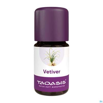 Sie sehen eine Packung Aetherische Oele Taoasis Bio Vetiver 5ml, Produktbild: 02 Aetherische Oele Taoasis Bio Vetiver 5ml, A-Nr.: 3496579 - 02