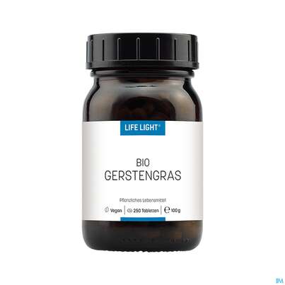 Sie sehen eine Packung Gersten-gras Bio/tabl 400mg Life Light 250st, Produktbild: 03 Gersten-gras Bio/tabl 400mg Life Light 250st, A-Nr.: 1811947 - 03