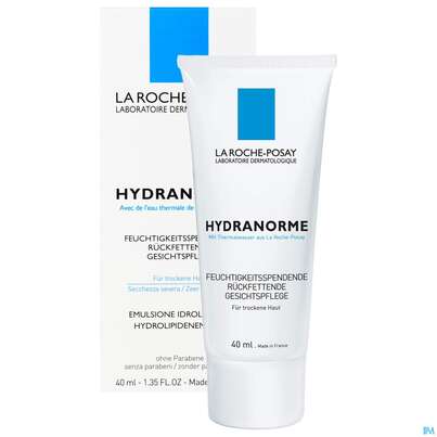 Sie sehen eine Packung La Roche Posay Gesichtspflege Hydranorme 40ml, Produktbild: 10 La Roche Posay Gesichtspflege Hydranorme 40ml, A-Nr.: 1609068 - 10