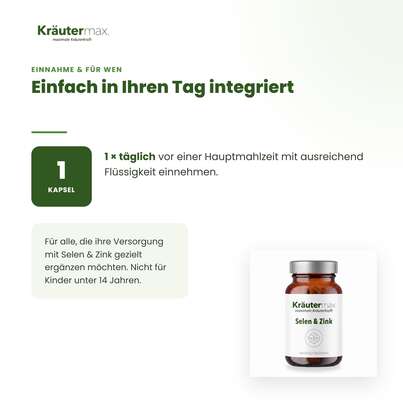 Sie sehen eine Packung Selen mit Zink Kapseln 60 Stück, Produktbild: 04 Selen mit Zink Kapseln 60 Stück, A-Nr.: 5679203 - 04