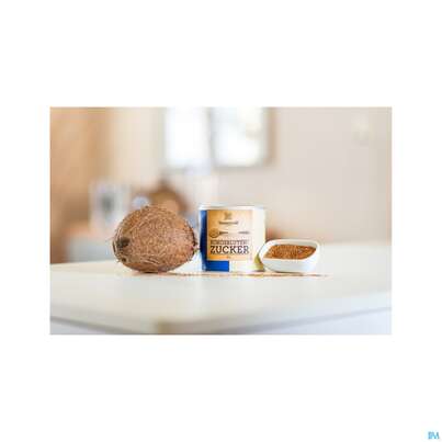 Sie sehen eine Packung Sonnentor Bio Kokosbluetenzucker 97825 300g, Produktbild: 05 Sonnentor Bio Kokosbluetenzucker 97825 300g, A-Nr.: 4389868 - 05