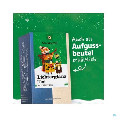 Sie sehen eine Packung Sonnentor Lichterglanz Kraeutertee Lose 01200 45g, Produktbild: 03 Sonnentor Lichterglanz Kraeutertee Lose 01200 45g, A-Nr.: 5683647 - 03