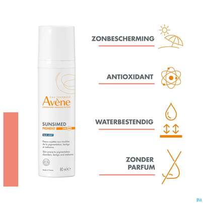 Sie sehen eine Packung Sonnenprodukte Avene Sunsimed/medizinprodukt Pigment 80ml, Produktbild: 11 Sonnenprodukte Avene Sunsimed/medizinprodukt Pigment 80ml, A-Nr.: 5826408 - 11
