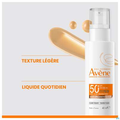 Sie sehen eine Packung Sonnenprodukte Avene Anti/pigmentation Fluid Spf50+ 40ml, Produktbild: 11 Sonnenprodukte Avene Anti/pigmentation Fluid Spf50+ 40ml, A-Nr.: 5899181 - 11
