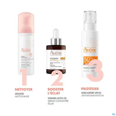 Sie sehen eine Packung Sonnenprodukte Avene Anti/pigmentation Fluid Spf50+ 40ml, Produktbild: 12 Sonnenprodukte Avene Anti/pigmentation Fluid Spf50+ 40ml, A-Nr.: 5899181 - 12