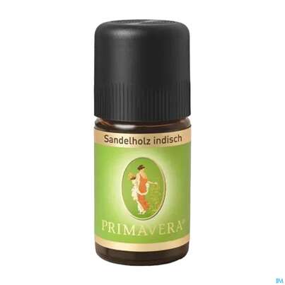 Sie sehen eine Packung Aetherische Oele Primavera Sandelholz Indisch 5ml, Produktbild: 01 Aetherische Oele Primavera Sandelholz Indisch 5ml, A-Nr.: 2583922 - 01