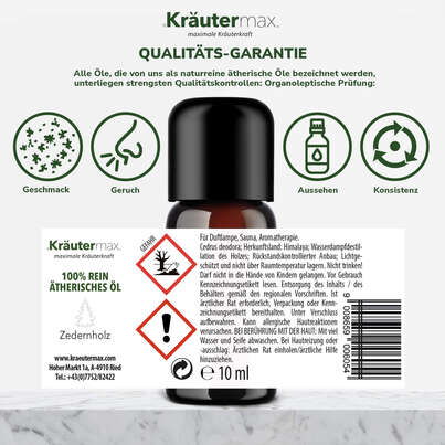 Sie sehen eine Packung Zedernholz Öl 10 ml, Produktbild: 06 Zedernholz Öl 10 ml, A-Nr.: 4732177 - 06