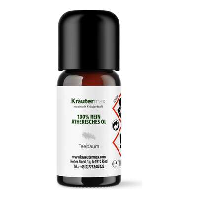 Sie sehen eine Packung Teebaum Öl 10 ml, Produktbild: 01 Teebaum Öl 10 ml, A-Nr.: 4318845 - 01