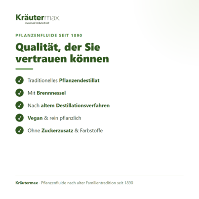 Sie sehen eine Packung Brennnessel Tropfen Fluid 50 ml, Produktbild: 06 Brennnessel Tropfen Fluid 50 ml, A-Nr.: 4317633 - 06