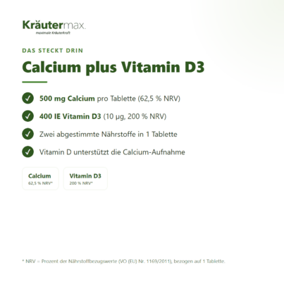 Sie sehen eine Packung Calcium mit Vitamin D3 400 IE Tabletten 90 Stück, Produktbild: 03 Calcium mit Vitamin D3 400 IE Tabletten 90 Stück, A-Nr.: 5746299 - 03