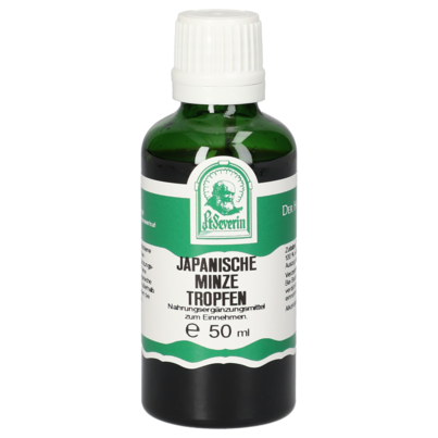 Sie sehen eine Packung JAPANISCHE MINZE TROPFEN 50 ML, Produktbild: 01 JAPANISCHE MINZE TROPFEN 50 ML, A-Nr.: 5831993 - 01