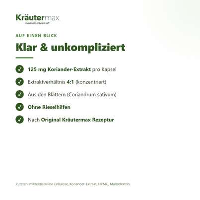 Koriander Kapseln 60 Stück, A-Nr.: 5083315 - 03