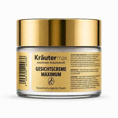 Sie sehen eine Packung Maximum Exosome Longevity Gesichtscreme 50 ml, Produktbild: 01 Maximum Exosome Longevity Gesichtscreme 50 ml, A-Nr.: 6136108 - 01