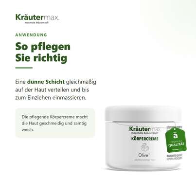 Sie sehen eine Packung Oliven Öl Creme Körper 200 ml, Produktbild: 04 Oliven Öl Creme Körper 200 ml, A-Nr.: 6001590 - 04