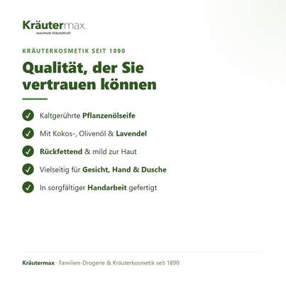 Sie sehen eine Packung Lavendel Seife 100 g, Produktbild: 05 Lavendel Seife 100 g, A-Nr.: 4319342 - 05