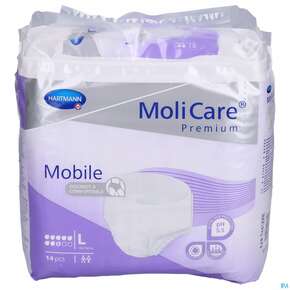 Inkontinenz Molicare Premium/mobile/8 Tropfen Lila L 100-150cm 14st, A-Nr.: 3078617 - 01