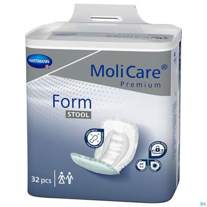 Sie sehen eine Packung Inkontinenz Molicare/premium Form Stool 32st, Produktbild: 01 Inkontinenz Molicare/premium Form Stool 32st, A-Nr.: 5467613 - 01