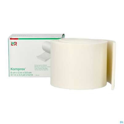 Komprex Schaumgummi-binde Staerke 0,5cm 2mx 8cm 1st, A-Nr.: 0184922 - 05
