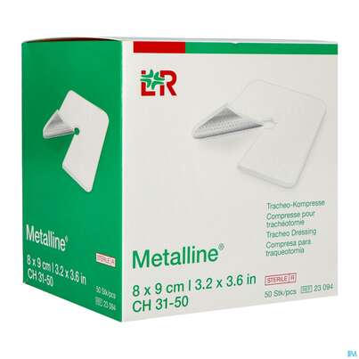 Metalline-lohmann Tracheo-kompresse Entkeimt 8x 9cm 50st, A-Nr.: 0514957 - 02