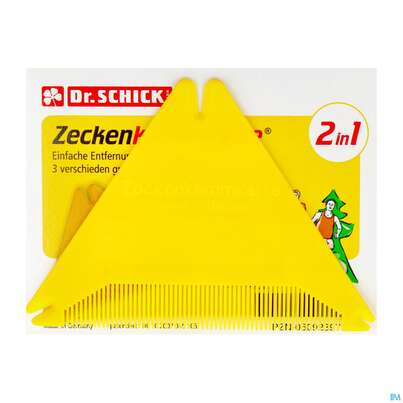 Sie sehen eine Packung Zecken Kammkarte Dps 1st, Produktbild: 03 Zecken Kammkarte Dps 1st, A-Nr.: 5960035 - 03