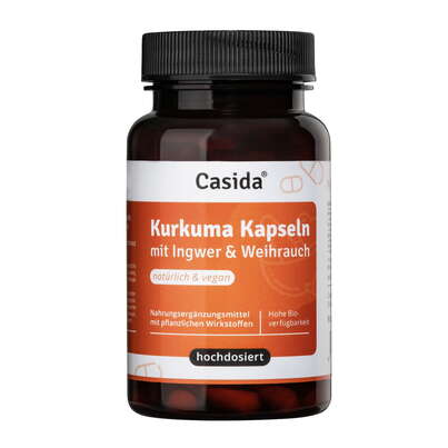 Sie sehen eine Packung Kurkuma – Ingwer – Weihrauch Kapseln, Produktbild: 01 Kurkuma – Ingwer – Weihrauch Kapseln, A-Nr.: 5629429 - 01