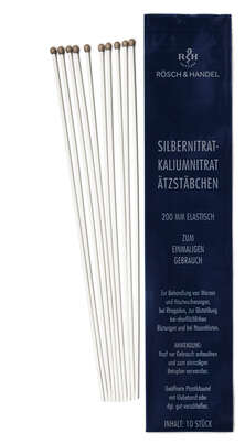 SILBERNITRAT Ätzstäbchen 50% 10x200mm elastisch, A-Nr.: 1304676 - 01