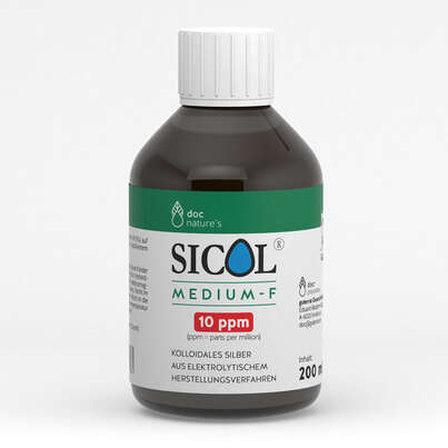Sie sehen eine Packung doc nature’s SICOL® MEDIUM-F 10 ppm, Produktbild: 02 doc nature’s SICOL® MEDIUM-F 10 ppm, A-Nr.: 5619402 - 02