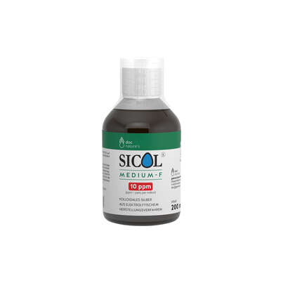 Sie sehen eine Packung doc nature’s SICOL® MEDIUM-F 10 ppm, Produktbild: 03 doc nature’s SICOL® MEDIUM-F 10 ppm, A-Nr.: 5619402 - 03
