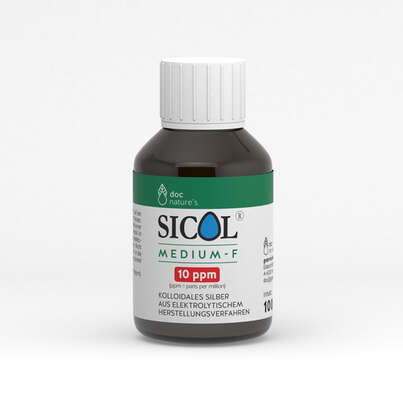 Sie sehen eine Packung doc nature’s SICOL® MEDIUM-F 10 ppm, Produktbild: 03 doc nature’s SICOL® MEDIUM-F 10 ppm, A-Nr.: 5619394 - 03