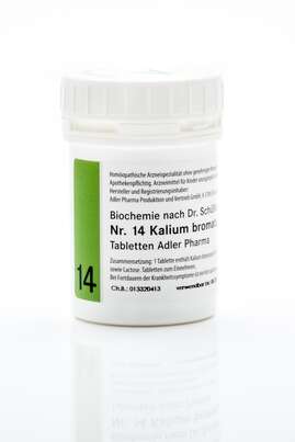 Sie sehen eine Packung Schüßler Salz Adler Nr. 14 D12 Tabletten, Produktbild: 01 Schüßler Salz Adler Nr. 14 D12 Tabletten, A-Nr.: 2263198 - 01