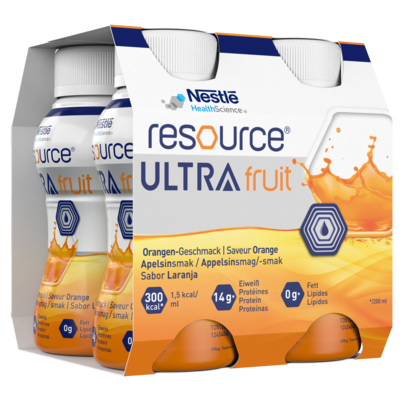 Sie sehen eine Packung Resource® Ultra Fruit, Produktbild: 04 Resource® Ultra Fruit, A-Nr.: 5477764 - 04