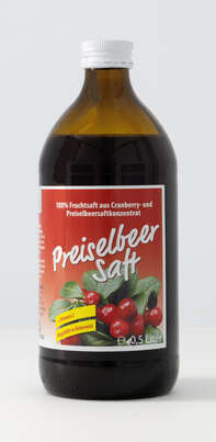 Sie sehen eine Packung PREISELBEER SAFT CAESARO 500 ML, Produktbild: 01 PREISELBEER SAFT CAESARO 500 ML, A-Nr.: 4621851 - 01