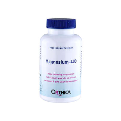 Sie sehen eine Packung Magnesium 400 Orthica Tabletten, Produktbild: 01 Magnesium 400 Orthica Tabletten, A-Nr.: 5395871 - 01