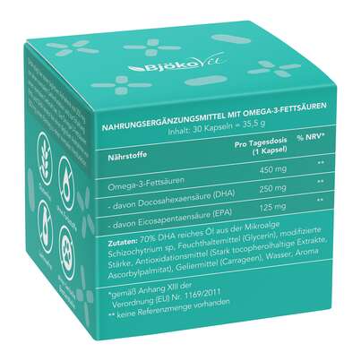 BjökoVit Omega 3 DHA+EPA Kapseln vegan, A-Nr.: 5174733 - 05