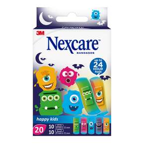 Nexcare™ Kinderpflaster Happy Kids Monster, assortiert, 20/Packung, A-Nr.: 4828813 - 01