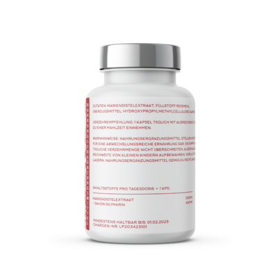 Sie sehen eine Packung Naturvit® Mariendistel Kapseln, Produktbild: 02 Naturvit® Mariendistel Kapseln, A-Nr.: 5667401 - 02