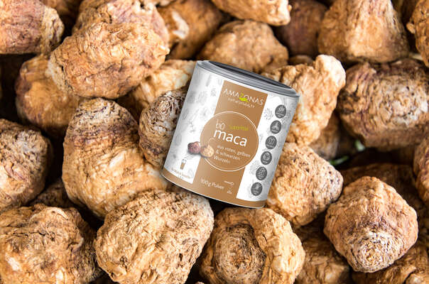 Bio Maca Pulver, 100g, pur ohne Zusätze, aus den Anden Perus, beruhigend und energiesteigend, A-Nr.: 5229233 - 02