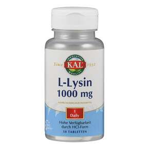Supplementa L-Lysin 1000mg Tabletten, A-Nr.: 5395351 - 01