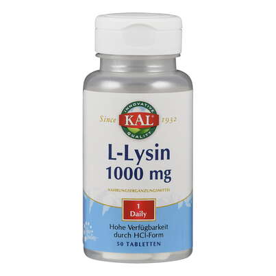 Supplementa L-Lysin 1000mg Tabletten, A-Nr.: 5395351 - 01
