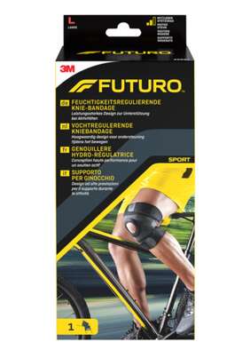 FUTURO™ Feuchtigkeitsregulierende Knie-Bandage, L SPORT (43.2 - 48.3 cm), A-Nr.: 3046161 - 01