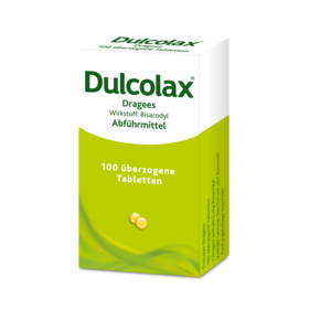 Sie sehen eine Packung Dulcolax® 5 mg Dragees, Produktbild: 01 Dulcolax® 5 mg Dragees, A-Nr.: 3512350 - 01